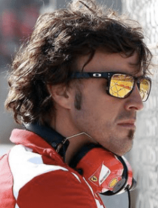 as seen on Fernando Alonso