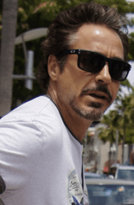 as seen on Robert Downey Jr.