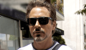 as seen on Robert Downey Jr.