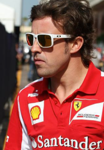 as seen on Fernando Alonso