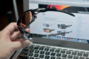 Racing Jacket Polished Black/Vr28 Blue Iridium SKU#OO9171-05