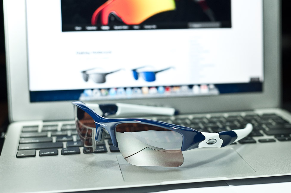 Oakley FLAK JACKET® XLJ SKU# 03-903 Color: Polished Navy/VR28 Black Iridium