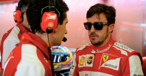 as seen on Fernando Alonso