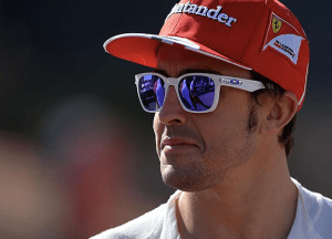 as seen on Fernando Alonso