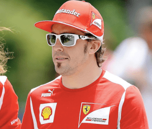 as seen on Fernando Alonso