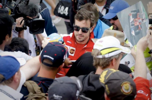 as seen on Fernando Alonso