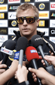 as seen on Kimi Raikkonen