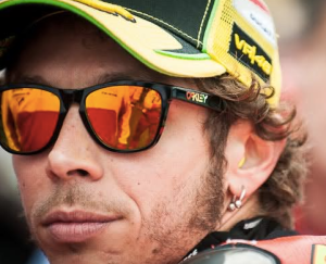 as seen on Valetino Rossi