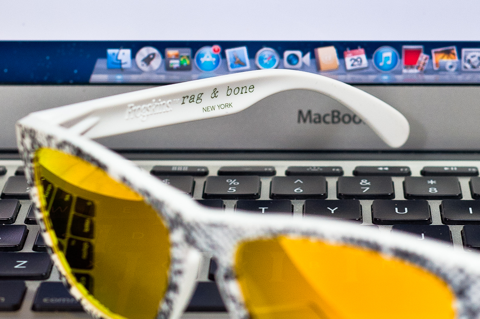 Logo of both companies Rag & Bone x Oakley Frogskins SKU# undefined Colab Limited Edition 1/150  production run. 