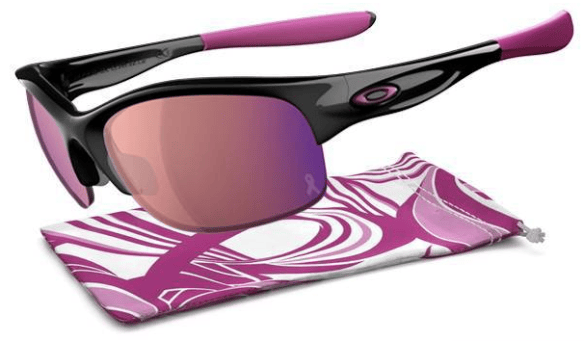 $280 Oakley COMMIT® SQ BREAST CANCER AWARENESS EDITION SKU# 24-330 Color: Polished Black/G30 Iridium