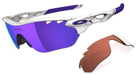 $390 RADARLOCK™ EDGE SKU# OO9183-06 Color: Polished White/Violet Iridium Vented & VR28 Vented