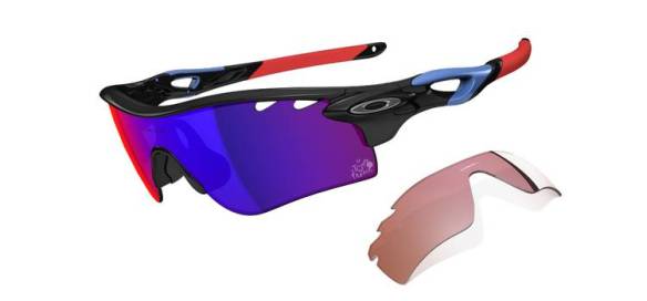 Oakley SPECIAL EDITION TOUR DE FRANCE RADARLOCK™ PATH™ SKU# OO9181-18 Color: Polished Black/Positive Red Iridium Vented & G40 Vented