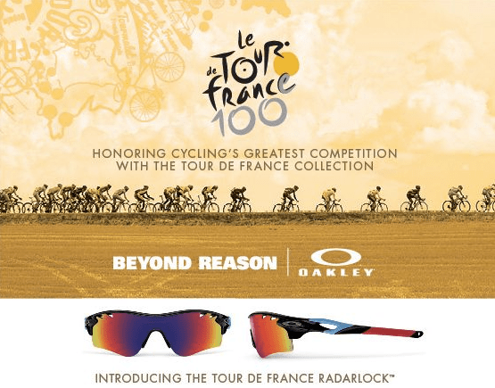 Tour De France Oakley RadarLock Advert