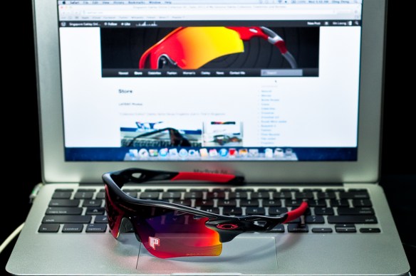 SGD$450 POLARIZED RADARLOCK™ PATH SKU# OO9181-23 Color: Matte Black Ink/OO Red Iridium Polarized Vented & Black Iridium Vented