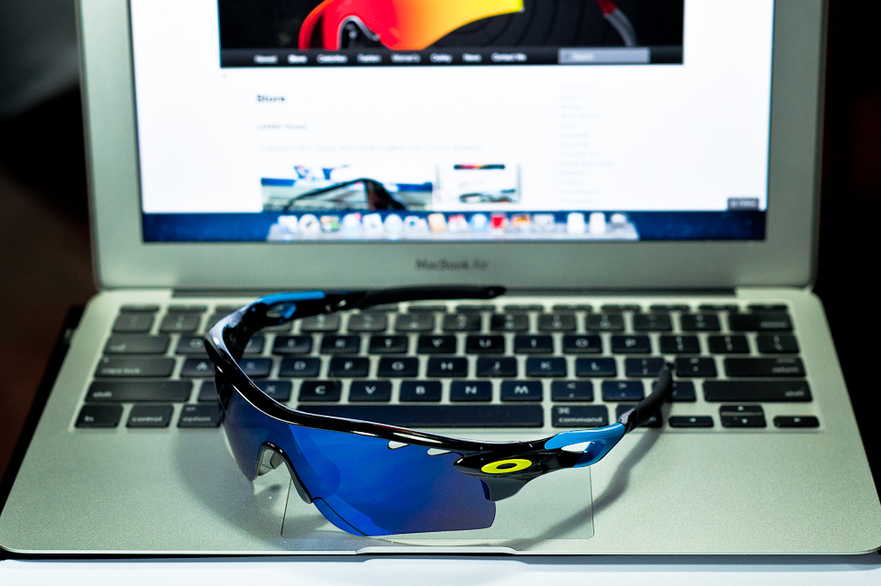 LIMITED EDITION FATHOM RADARLOCK™ PATH STRAIGHT STEM SKU# OO9181-14   Color: Polished Black/Ice Iridium Vented, Clear Vented