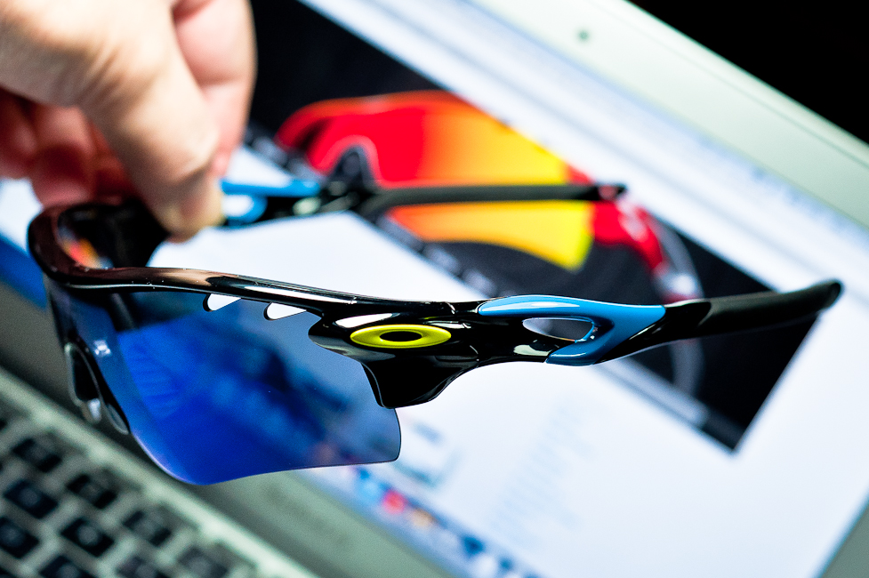 LIMITED EDITION FATHOM RADARLOCK™ PATH STRAIGHT STEM SKU# OO9181-14   Color: Polished Black/Ice Iridium Vented, Clear Vented