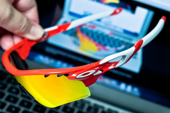POLARIZED RADARLOCK™ PATH SKU# OO9181-24   Color: Blood Orange/Fire Iridium Polarized Vented/ Black Iridium Vented