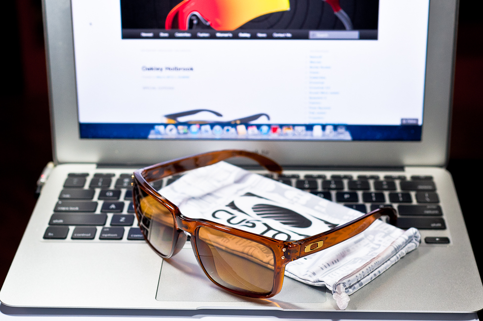 SGD$250 Custom Holbrook Dark Amber with bronze Polarized Lens