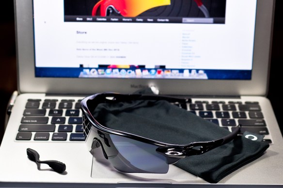 SGD$290 Oakley Custom RadarLock by wahliao.com Singapore Color: Stealth Black on Black/Black Iridium. Purpose: For athletes and cyclists, bright afternoon Singapore sun Set as pictured.