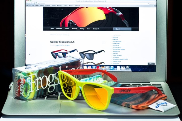 fr SGD$190 LIMITED EDITION FROGSKINS® AQUATIQUE COLLECTION SKU# 24-361 Color: Lagoon/Fire Iridium