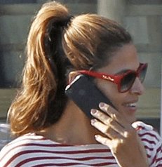 Close up shot of Eva Mendes